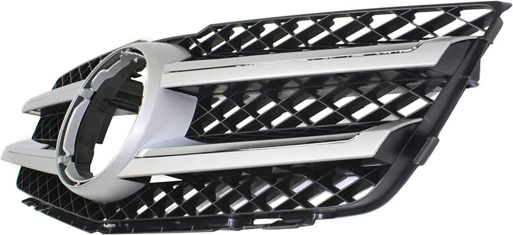 Grille Assembly for MERCEDES BENZ GLK250/GLK350 10-15 Black W/Chrome Molding W/Aluminum Trim