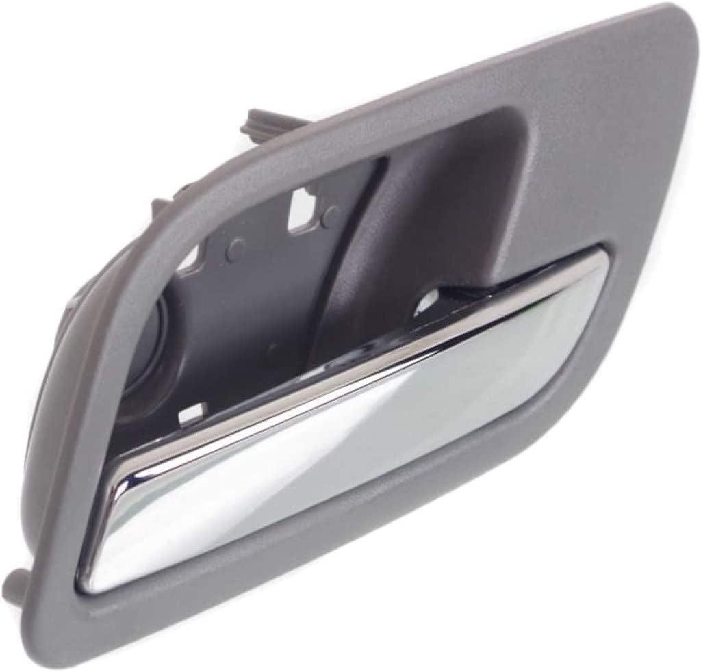 For Chevy Tahoe Interior Door Handle Rear Passenger Side Gray Bezel with Chrome Lever 2007-2014 | Trim:All Submodels