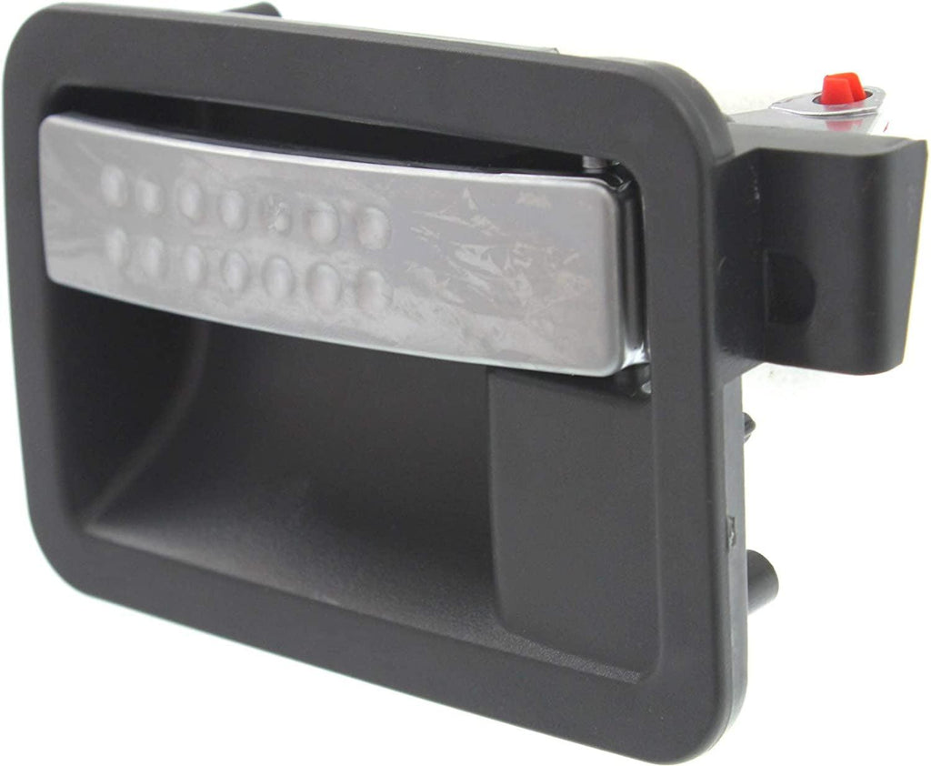 Interior Front Door Handle Compatible with 2005-2010 Dodge Dakota Silver Lever+Dark Gray Housing (=Rear) Driver Side