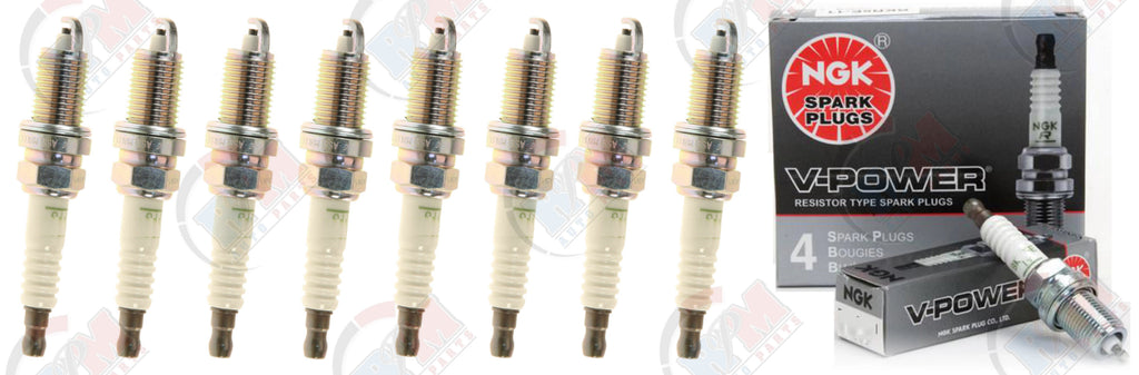 NGK "V-POWER" Spark Plug (Set of 8) for 1999-2007 Jeep Grand Cherokee 4.7L V8