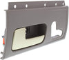 Interior Door Handle Compatible with 2003-2011 Lincoln Town Car Front, Driver Side Gray Bezel with Chrome/Gold Lever