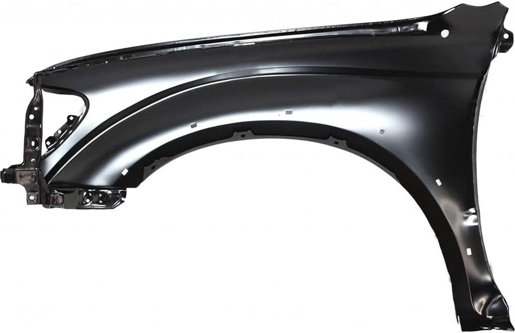 Compatible with Toyota Tacoma 2001 02 03 2004 Front Fender Passenger Side | with Mudguard Provision; with Holes for Antenna & Fender Flare | 5380104060, TO1241188 | Trim: Base/Dlx/Pre Runner/S-Runner