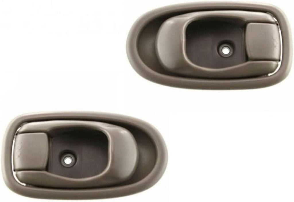 For Hyundai Elantra 1999 2000 Interior Door Handle Driver and Passenger Side | Pair | Front | Beige | HY1352113, HY1353113 | 8261029003FK, 8262029003FK