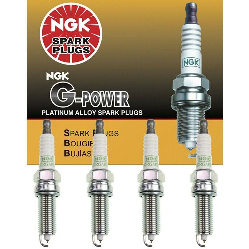 NGK Platinum Spark Plug 4PCS for 12-19 Hyundai Accent Veloster/ Kia Rio Soul L4