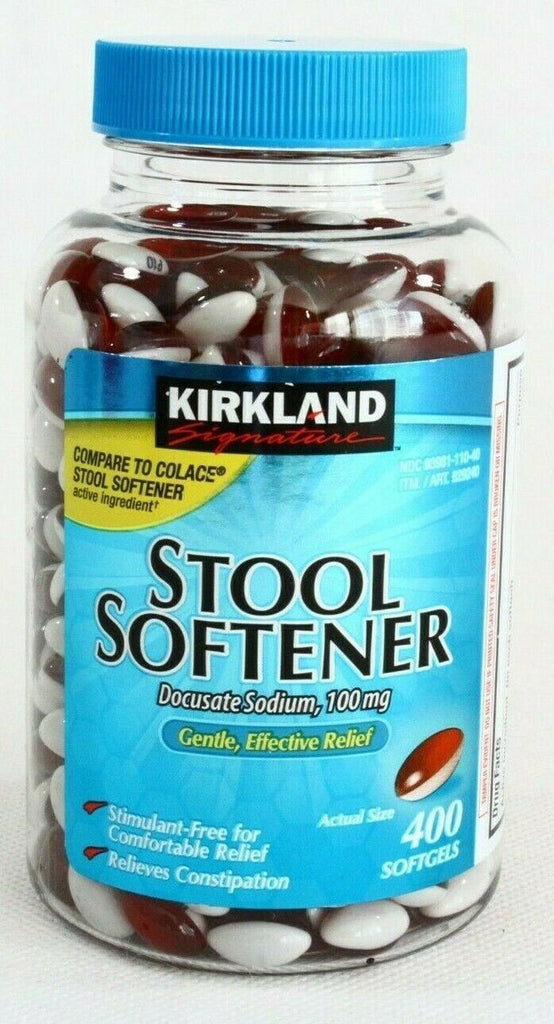 Kirkland Signature Stool Softener Docusate Sodium 100Mg Free Shipping Exp 02/26