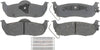 Silver 14D1041CH Ceramic Rear Disc Brake Pad Set