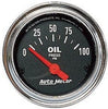 2522 Traditional Chrome Electric Oil Pressure Gauge, Regular, 2.3125 In.