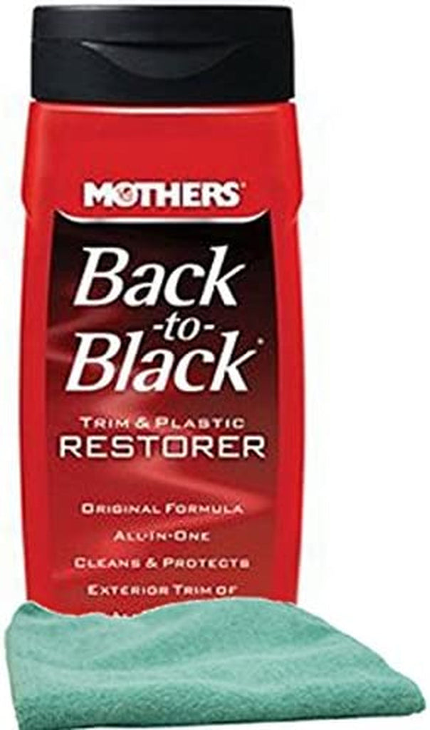 Mothers Black-To-Black Trim & Plastic Restorer (12 Oz) (2 Pack)