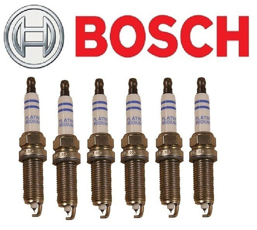 Set of 6 BMW E60 E83 E85 E90 Bosch Double Platinum Spark Plug FR7NPP332