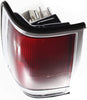 Tail Light Compatible with NISSAN PICKUP 1985-1986 LH Lens and Housing with Chrome Trim