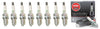 NGK "V-POWER" Spark Plugs (Set of 8) for 2005-2009 Land Rover LR3 4.4L V8