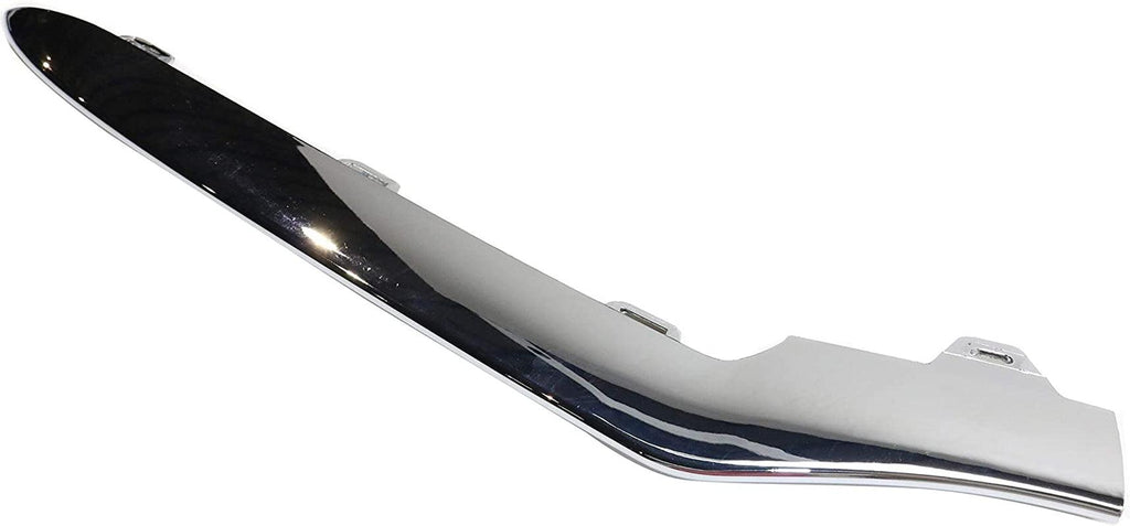 Evan-Fischer Bumper Molding Compatible with Mercedes Benz E-Class 14-16 Front RH Lower Outer Chrome W/AMG Pkg/Wagon