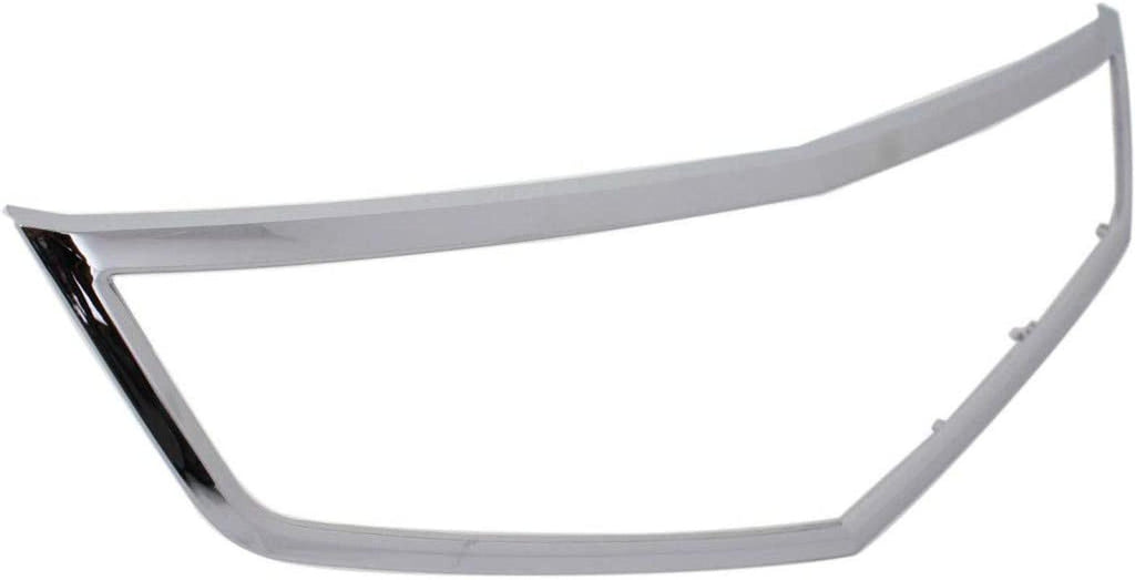 For Acura TSX 2006 2007 2008 Grille Molding | Lower | Made of Plastic | Chrome | Replacement for AC1210108 | 71122SECA02