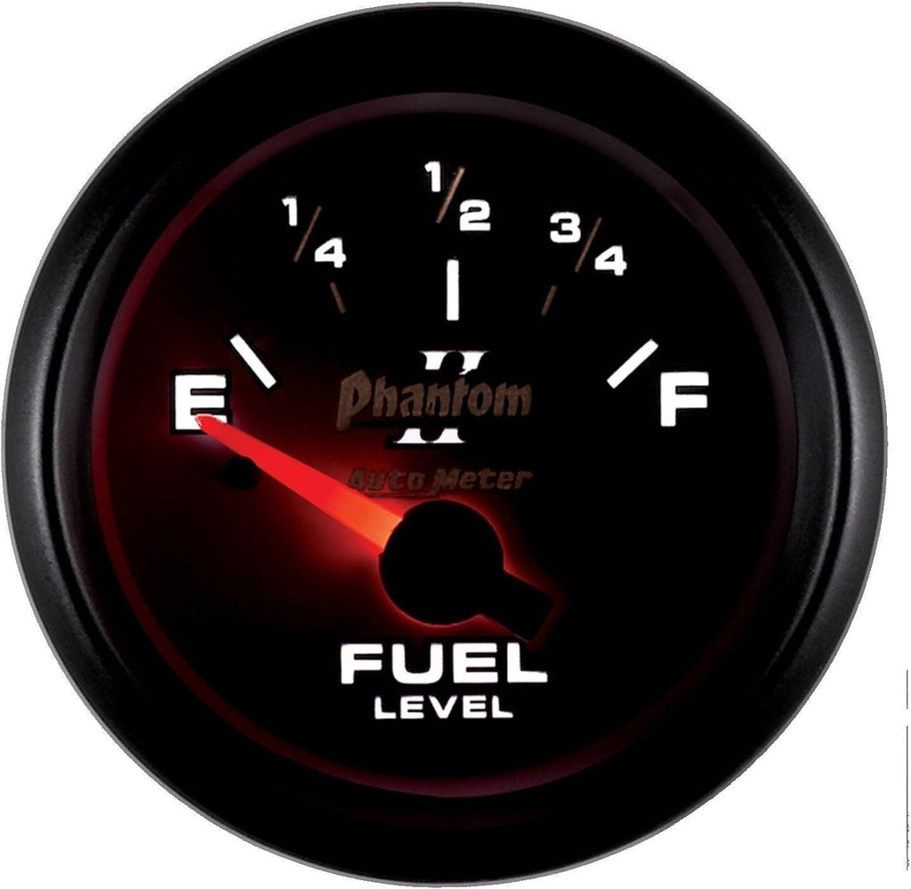 7513 Phantom II 2-1/16" 0-90 Ohms Short Sweep Electric Fuel Level Gauge for GM