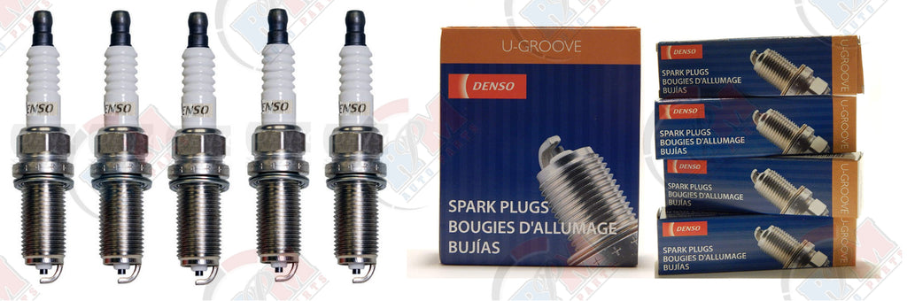 DENSO "U-GROOVE" Spark Plugs (Set of 5) for 2006-2008 Volkswagen Beetle 2.5L L5