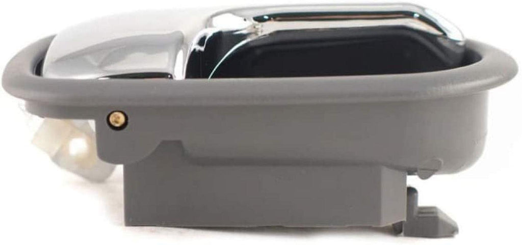 For Mazda Protege Interior Door Handle Front or Rear, Passenger Side Gray Bezel with Chrome Lever (1995-2003) | Trim:All Submodels | MA1353113 | S54N58330B05