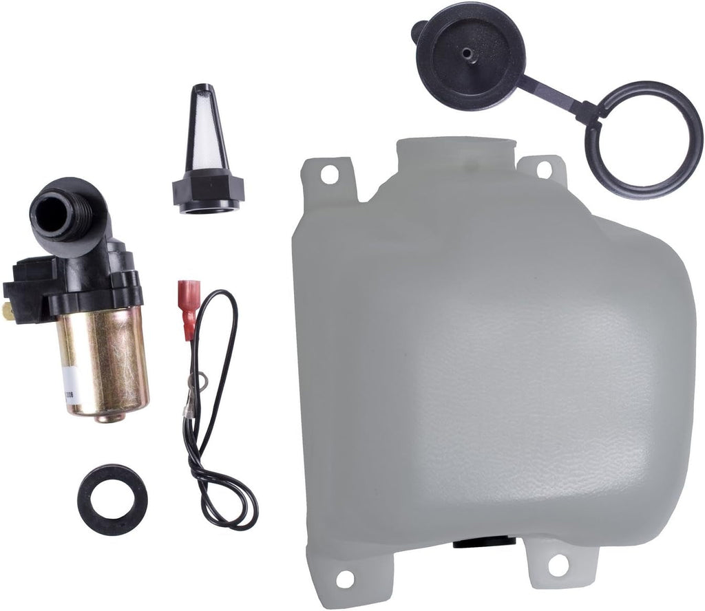 | 19107.03 | Windshield Washer Fluid Reservoir Kit, Pump/Filter | OE Reference: 3211338 | Fits 1972-1986 Jeep CJ