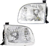 : for 2000 20001 2002 2003 2004 Toyota Tundra Headlight Assembly Driver and Passenger Side W/Bulbs - Replaces TO2502144 TO2503144 (Vehicle Trim: Crew Cab Pickup) Double Cab