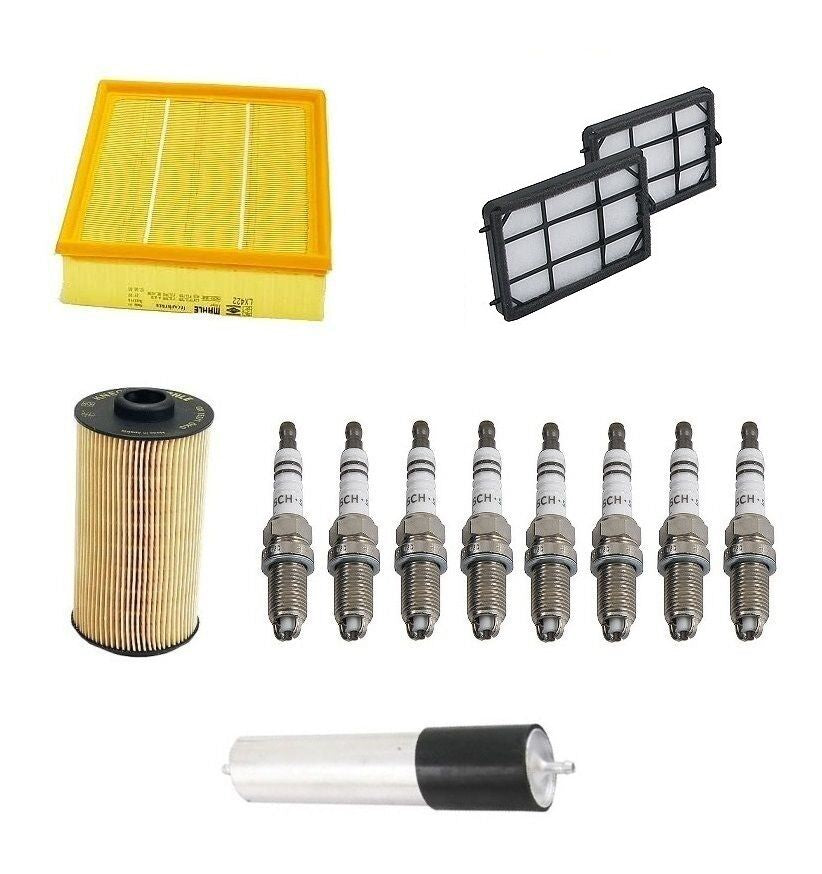 For BMW E38 740I 740Il 95-98 Tune up Kit W/ Air Fuel Oil Filters & Spark Plugs