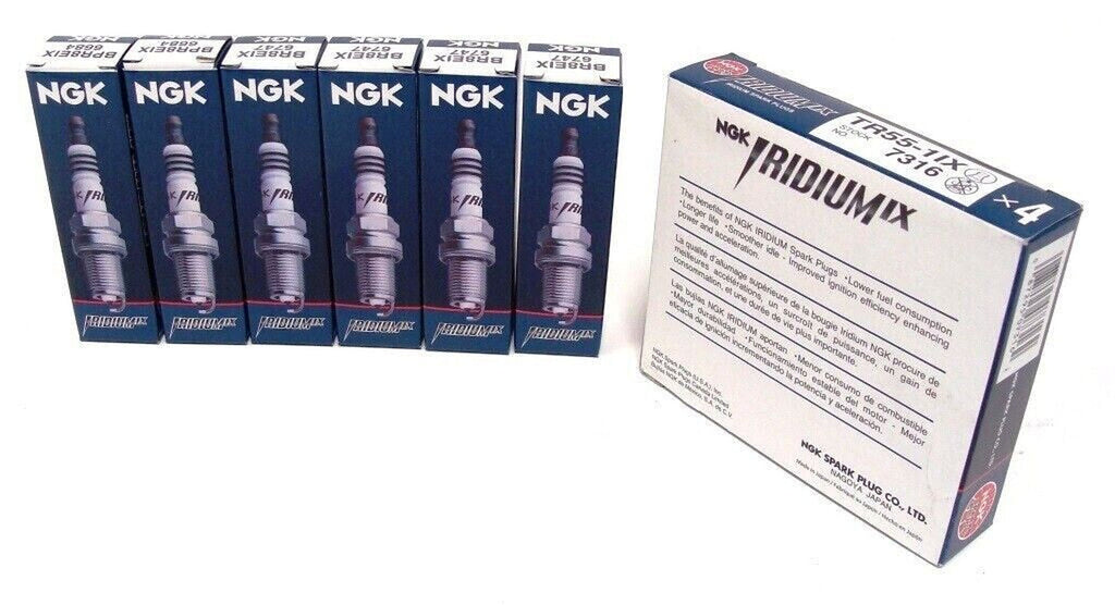 NGK IRIDIUM IX Iridium Spark Plugs TR551IX 7316 Set of 6