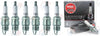 NGK "V-POWER" Spark Plugs (Set of 6) for 1987-1996 Ford Econoline E-250 4.9L L6