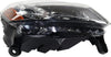 Headlight Compatible with Jeep Grand Cherokee 2014-2016 Passenger Side Assembly Halogen Black Trim Standard Type