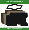 Lloyd Luxe Trunk Mat for '59-60 Chevy Bel Air W/Black Outline Chevy Bowtie