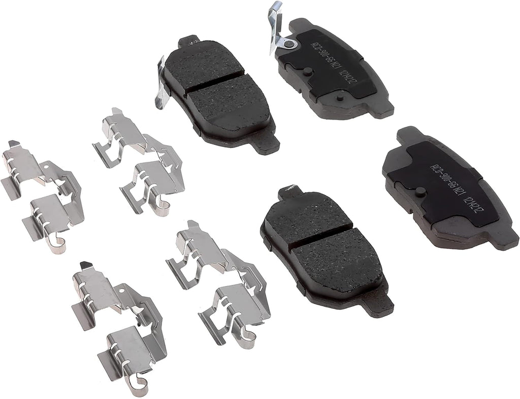 Acdelco Silver 14D1354CHF2 Ceramic Rear Disc Brake Pad Set with Clips