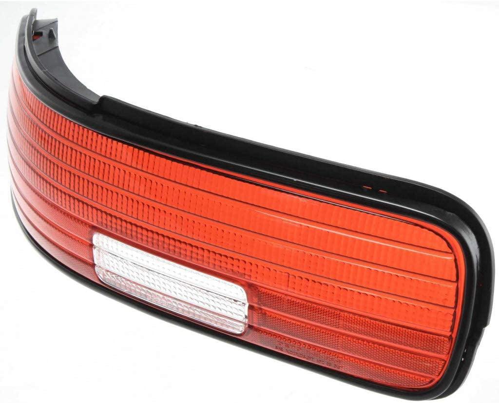 For Chevy Impala Tail Light 1994-1996 Driver Side Black Trim | Lens Only | GM2808110 | 16522451