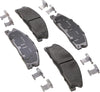 Silver 14D1611CH Ceramic Front Disc Brake Pad Set with Hardware