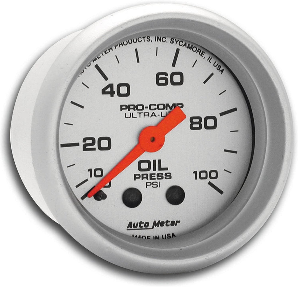 4321 Ultra-Lite Mechanical Oil Pressure Gauge, Regular, 2.3125 In.