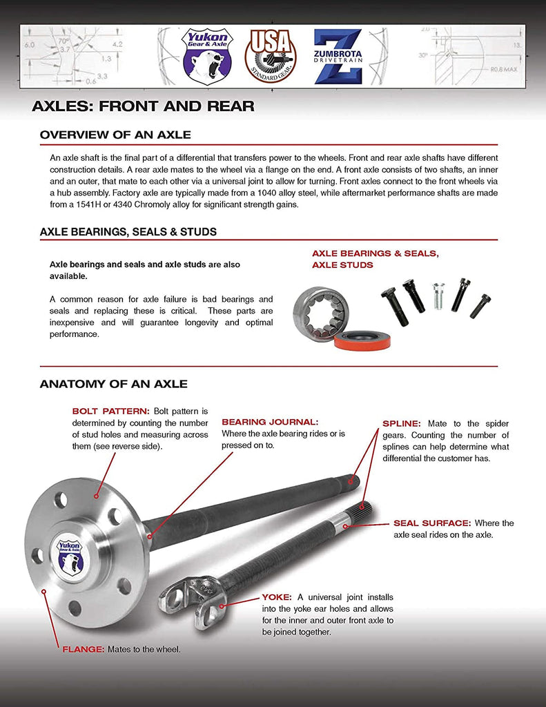 & Axle (AK RW508ER) 3.150 O.D. Axle Bearing for Ford 9 Differential