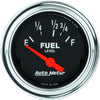 2518 Traditional Chrome Electric Fuel Level Gauge, 2 1/16" - Short Sweep/Electric