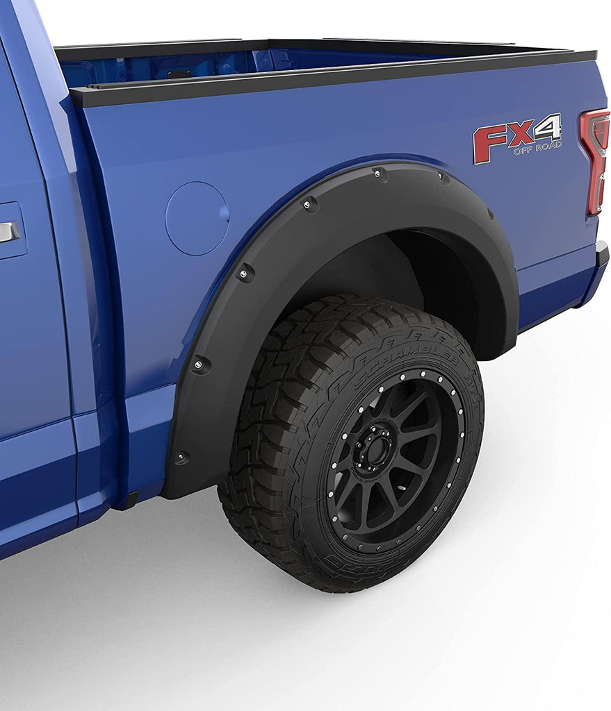 793574 Bolt-On Look Fender Flare Full Set, Matte Black Finish, Compatible with Select Ford F-150 Models