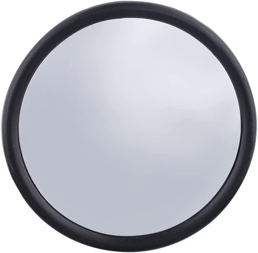 United Pacific  Polished Stainless Steel Convex Mirror W/Center Mounting Stud, Universal Fitment, L/H or R/H, Wide Field of View - ONE Unit - 6In