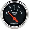 1424 Designer Black Fuel Level Gauge