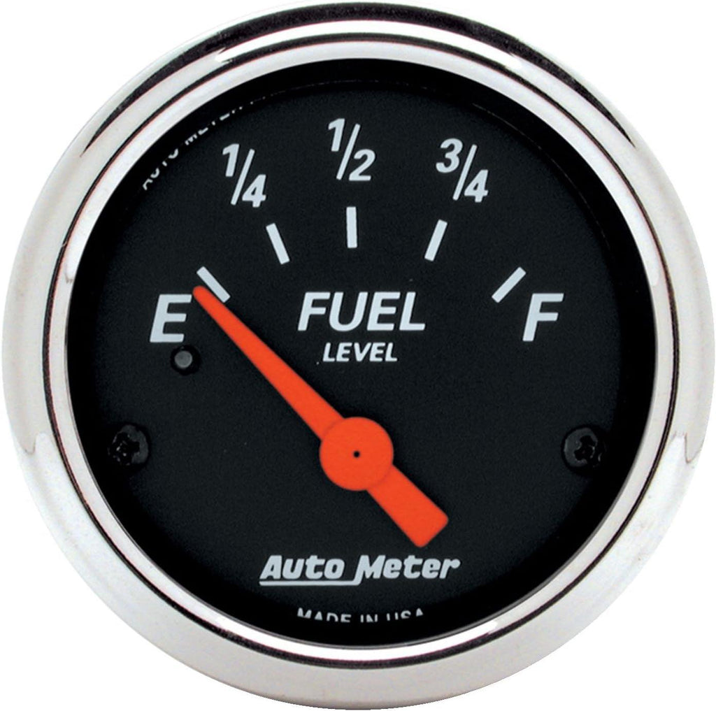 1424 Designer Black Fuel Level Gauge