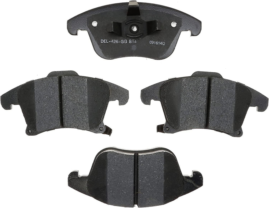 Gold 17D1653C Ceramic Front Disc Brake Pad Set