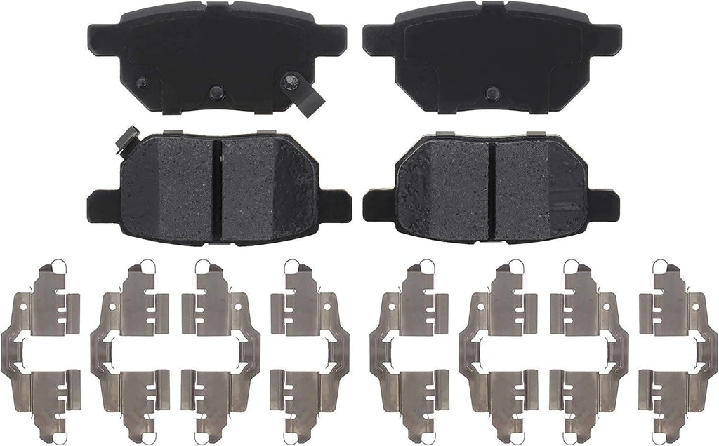 Gold 17D1354CH Ceramic Rear Disc Brake Pad Set