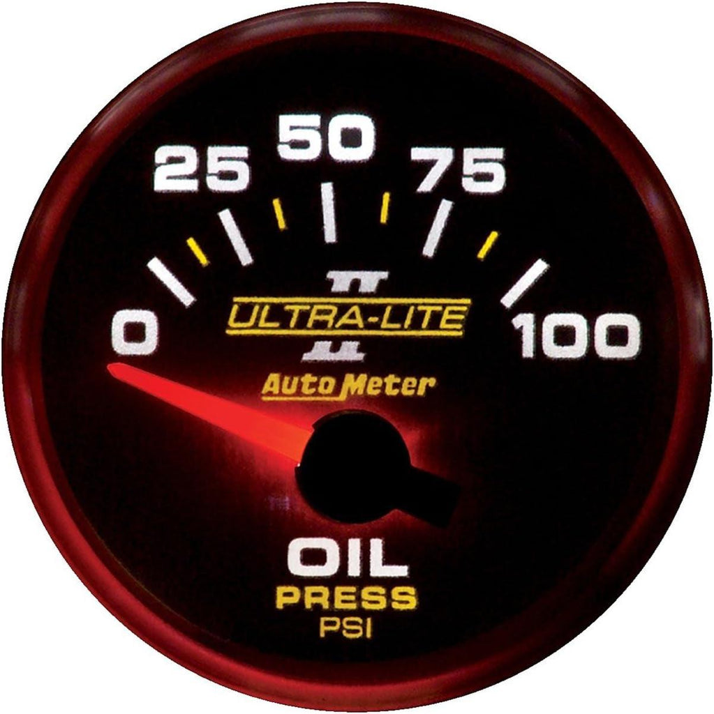 4927 Ultra-Lite II 2-1/16" 0-100 PSI Short Sweep Electric Oil Pressure Gauge