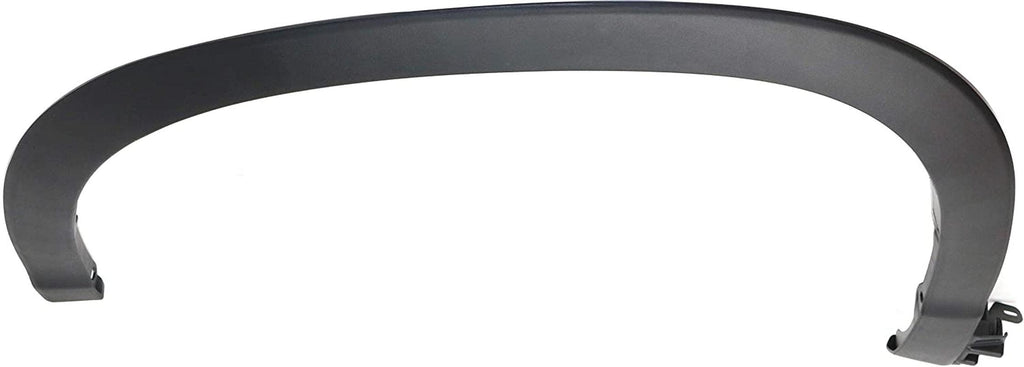 Evan-Fischer Aftermarket Front Fender Trim Compatible with 2014-2018 Toyota Highlander Primed Plastic Driver Side