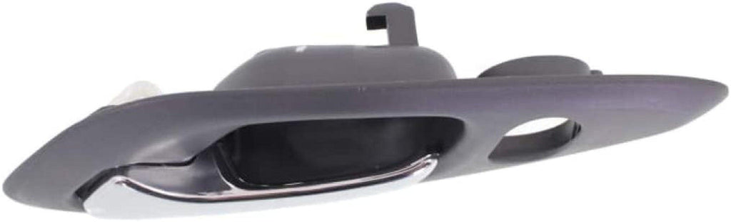 for Honda Accord Interior Door Handle Front, Driver Side Gray Bezel with Chrome Lever (1998-2002) | with Door Lock Button | Trim: LX/EX/SE | HO1352123 | 72165S82A01ZA