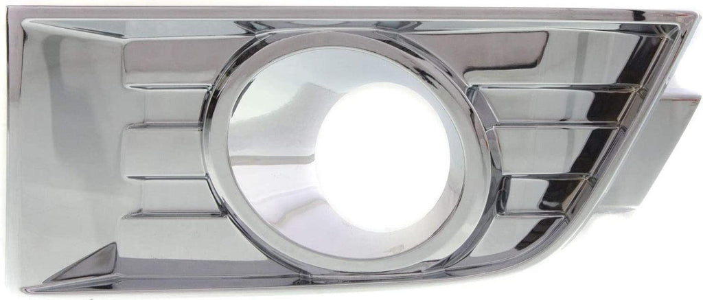 Fog Light Trim Compatible with 2007-2010 Ford Edge Chrome Front, Driver Side