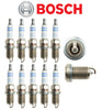 Spark Plug Double Platinum (10Pcs) OEM Bosch for Audi R8 V10 5.2L 2010-2017