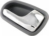 For Mazda Protege Interior Door Handle Front or Rear, Passenger Side Gray Bezel with Chrome Lever (1995-2003) | Trim:All Submodels | MA1353113 | S54N58330B05