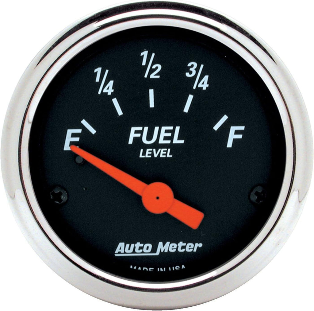 1425 Designer Black Fuel Level Gauge