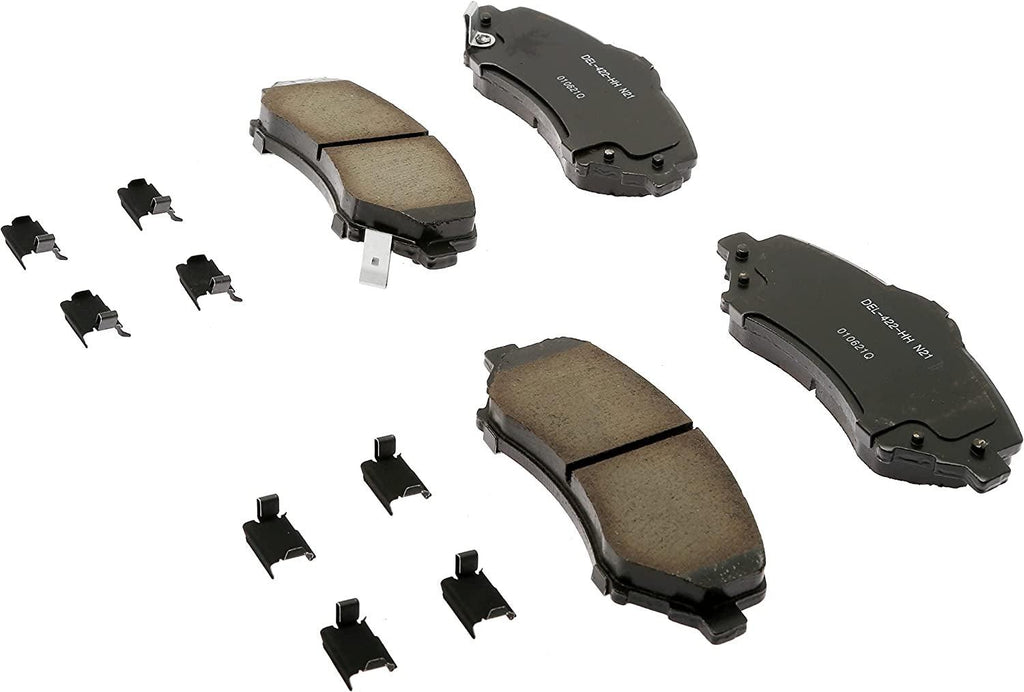 Gold 17D1273CHF1 Ceramic Front Disc Brake Pad Kit with Clips