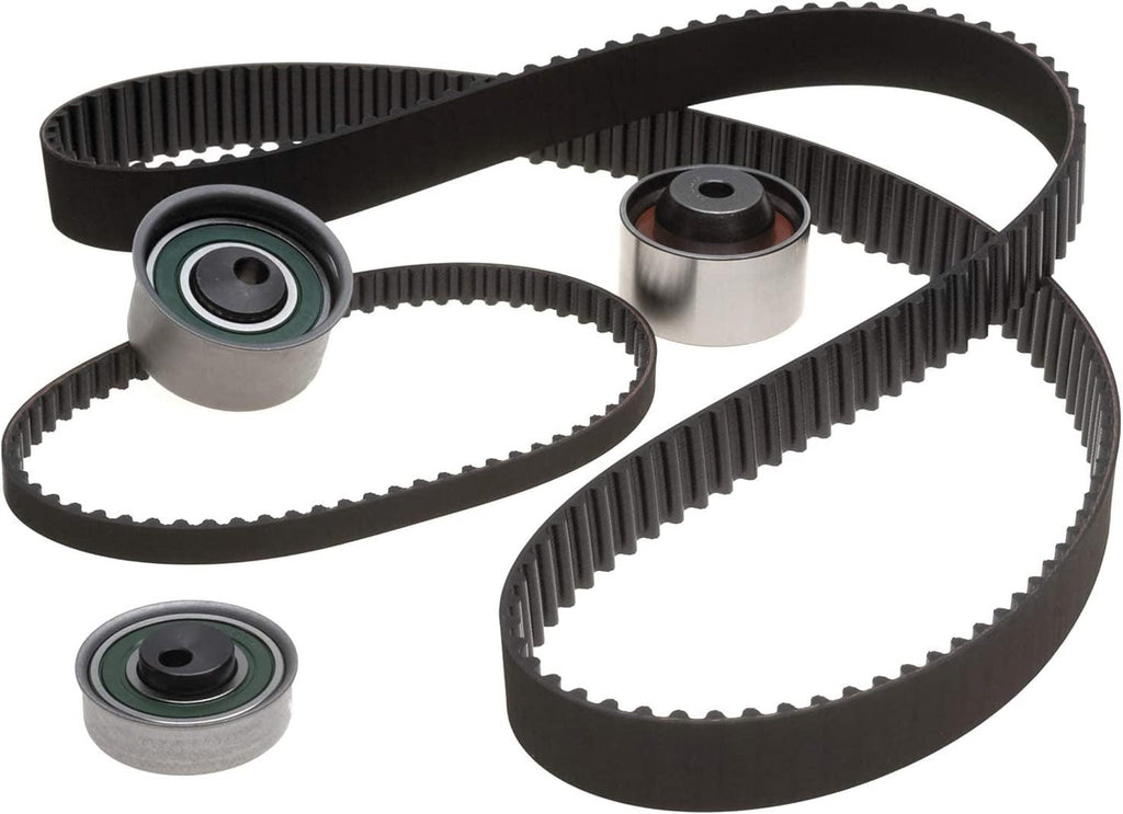 Professional TCK167B Timing Belt Kit with Tensioner, 2 Belts, and 2 Idler Pulleys