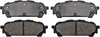 Gold 17D1004 Organic Rear Disc Brake Pad Set