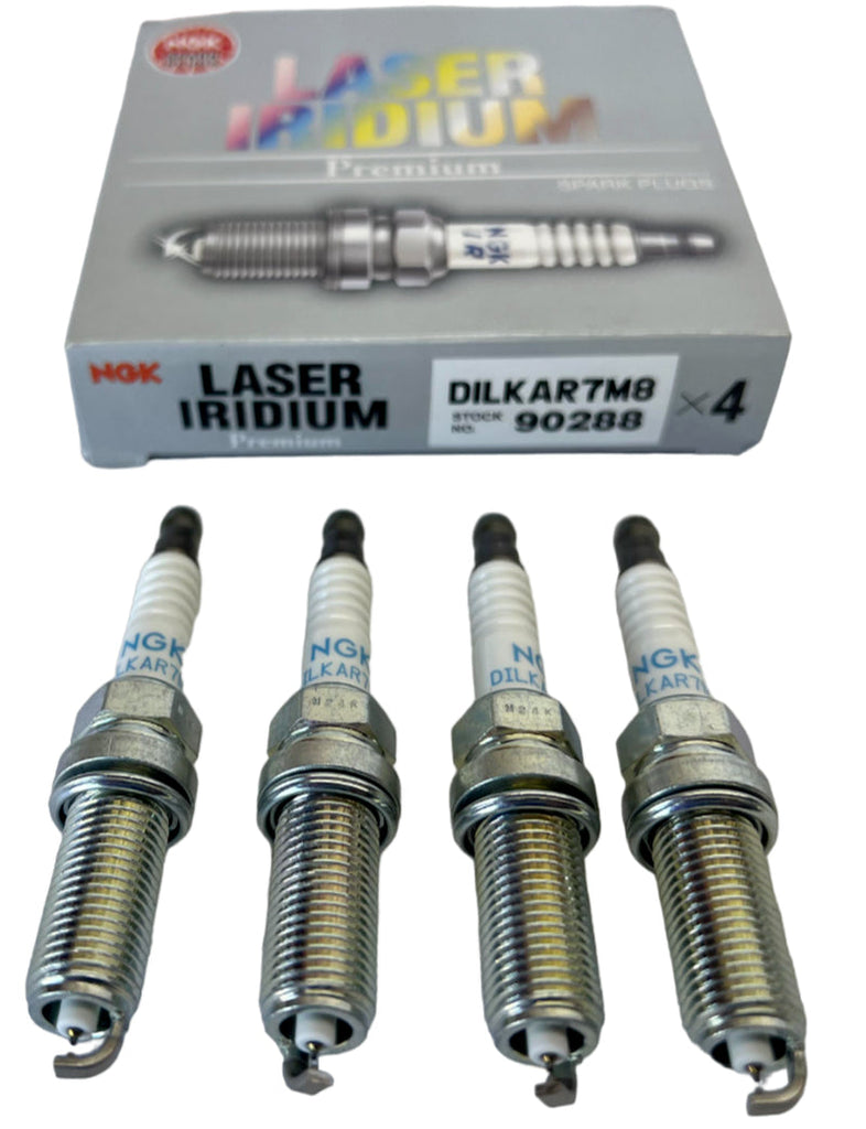 NGK (90288) DILKAR7M8 Laser Iridium Spark Plug - Set of 4